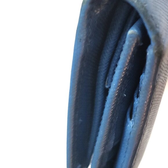 Authentic Prada Blue Saffiano Unisex Tri-fold Wallet in Box - Picture 5 of 8